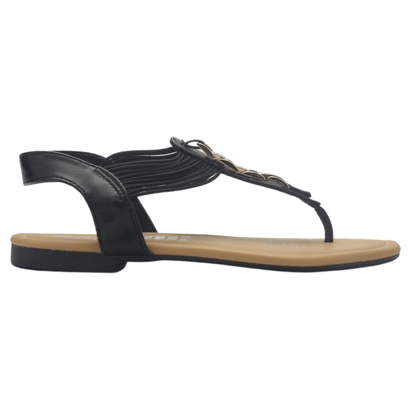 SANDALIAS MUJER CHALADA NEGRO CALL-2 PLANO - 2
