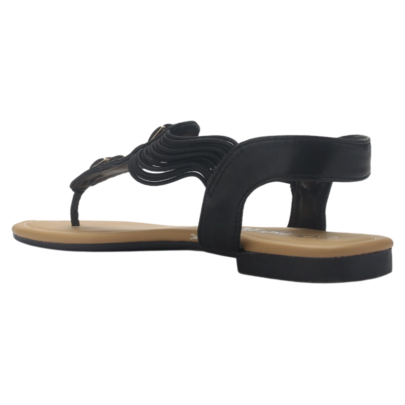 SANDALIAS MUJER CHALADA NEGRO CALL-2 PLANO - 4