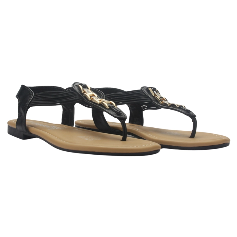 SANDALIAS MUJER CHALADA NEGRO CALL-2 PLANO - 6