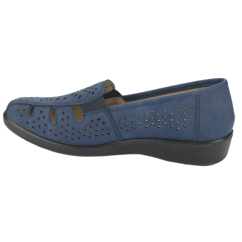 MOCASIN CHALADA MUJER DECO-1 AZUL COMFORT - 2