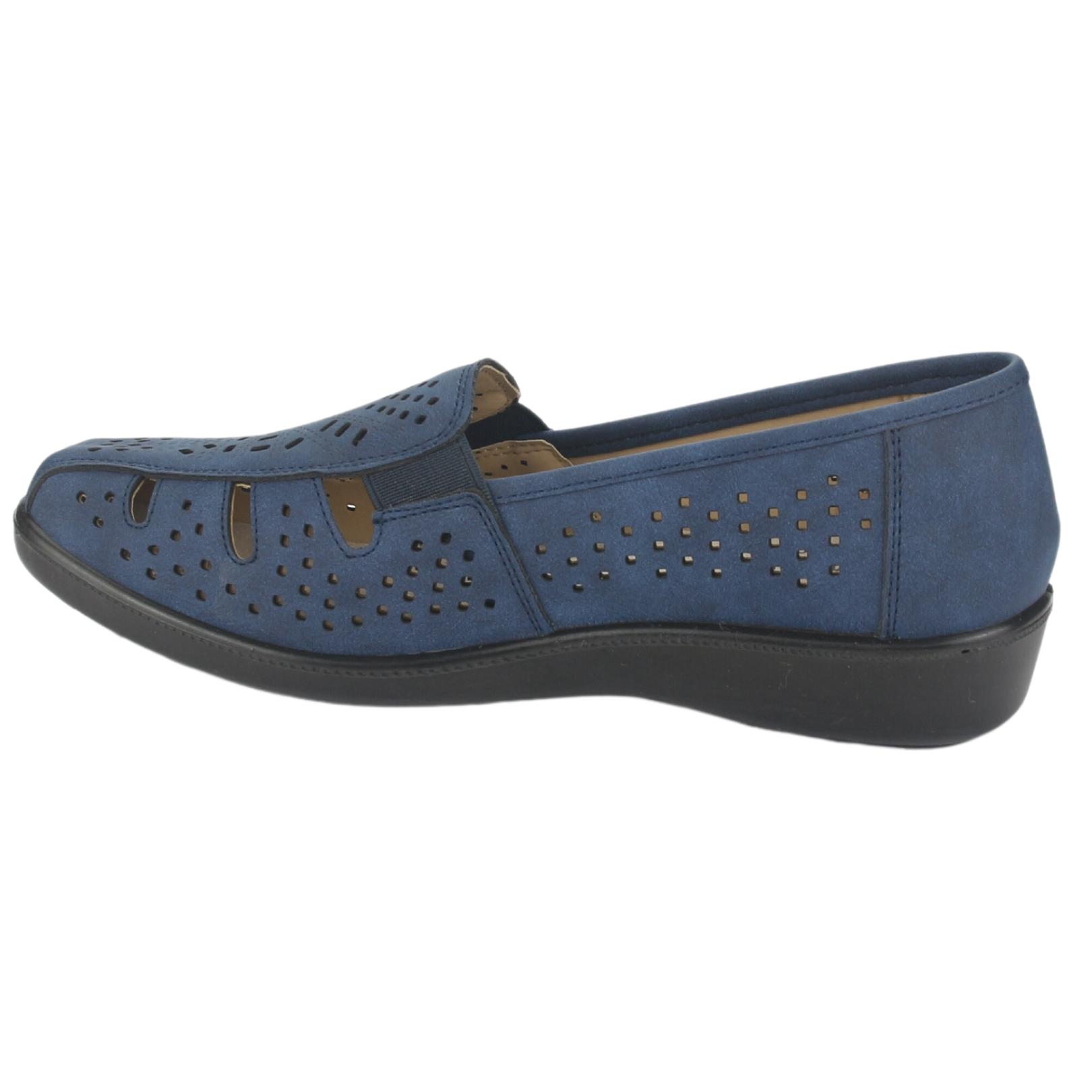 MOCASIN CHALADA MUJER DECO-1 AZUL COMFORT - 2