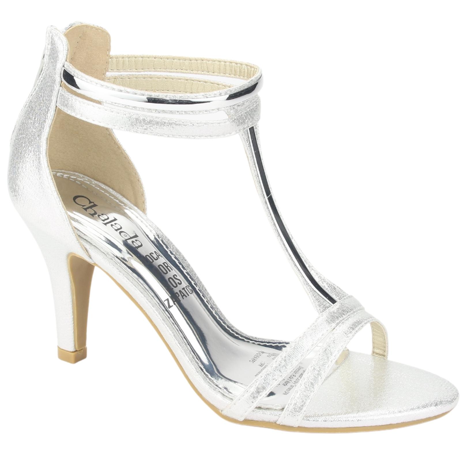 SANDALIAS MUJER CHALADA PLATEADO MYRNA-3 FIESTA - 1