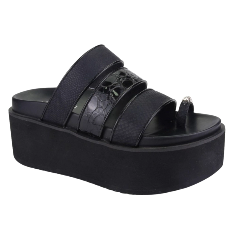 SANDALIAS MUJER CHALADA NEGRO VIRU-21 MODA - 1