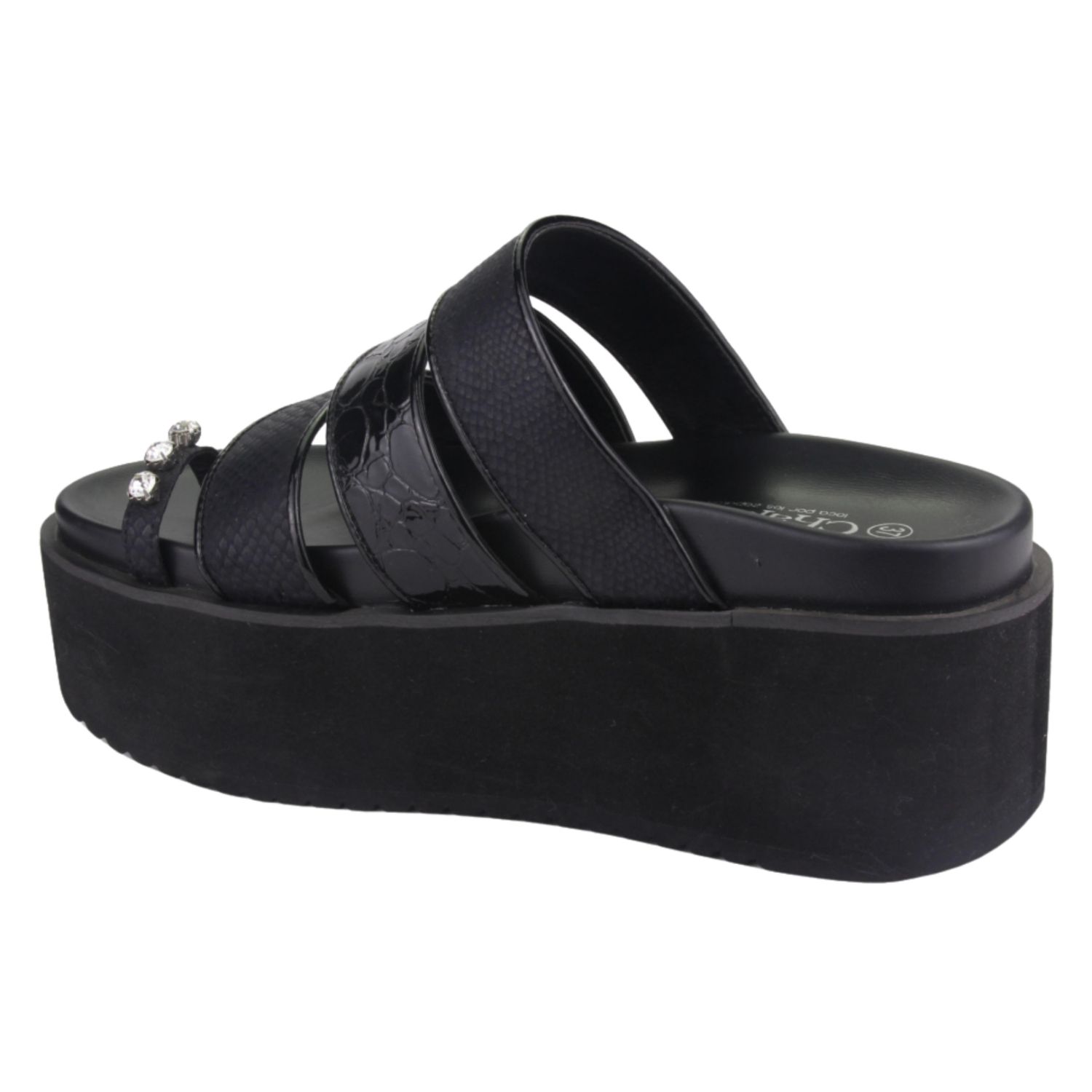 SANDALIAS MUJER CHALADA NEGRO VIRU-21 MODA - 2