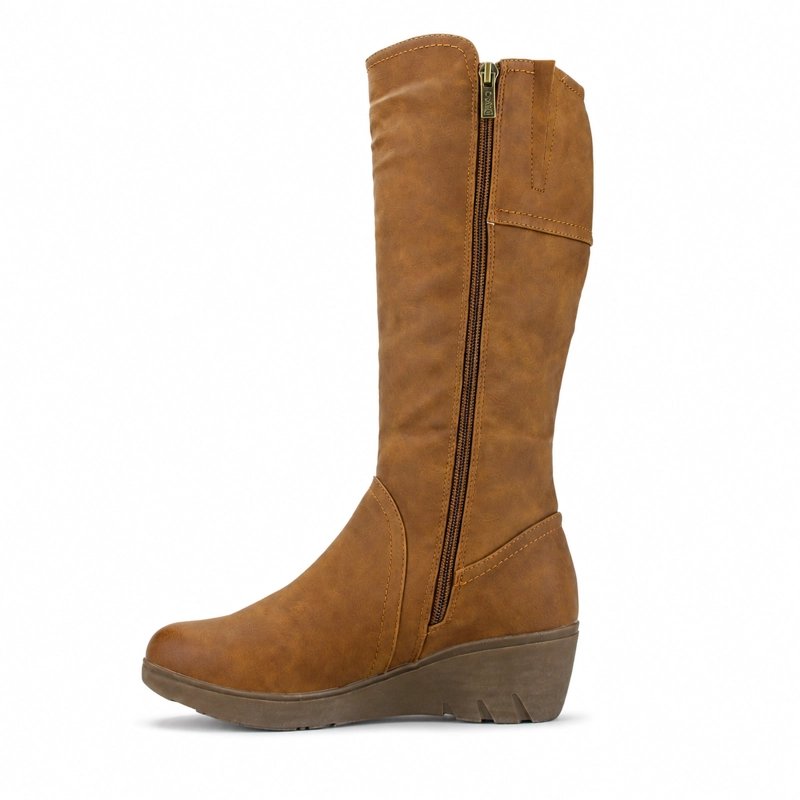BOTAS MUJER CHALADA CAMEL TANDA-5 CASUAL - 2