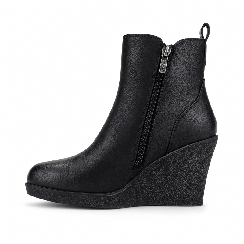 BOTIN CHALADA MUJER WEDGE-41 NEGRO CASUAL - 2