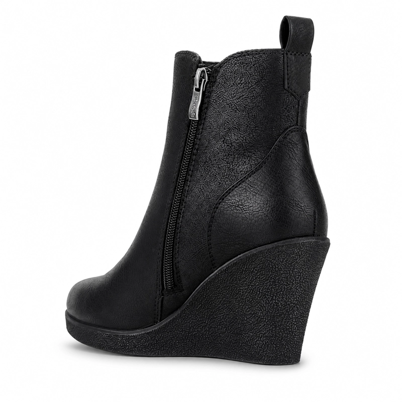 BOTIN CHALADA MUJER WEDGE-41 NEGRO CASUAL - 4