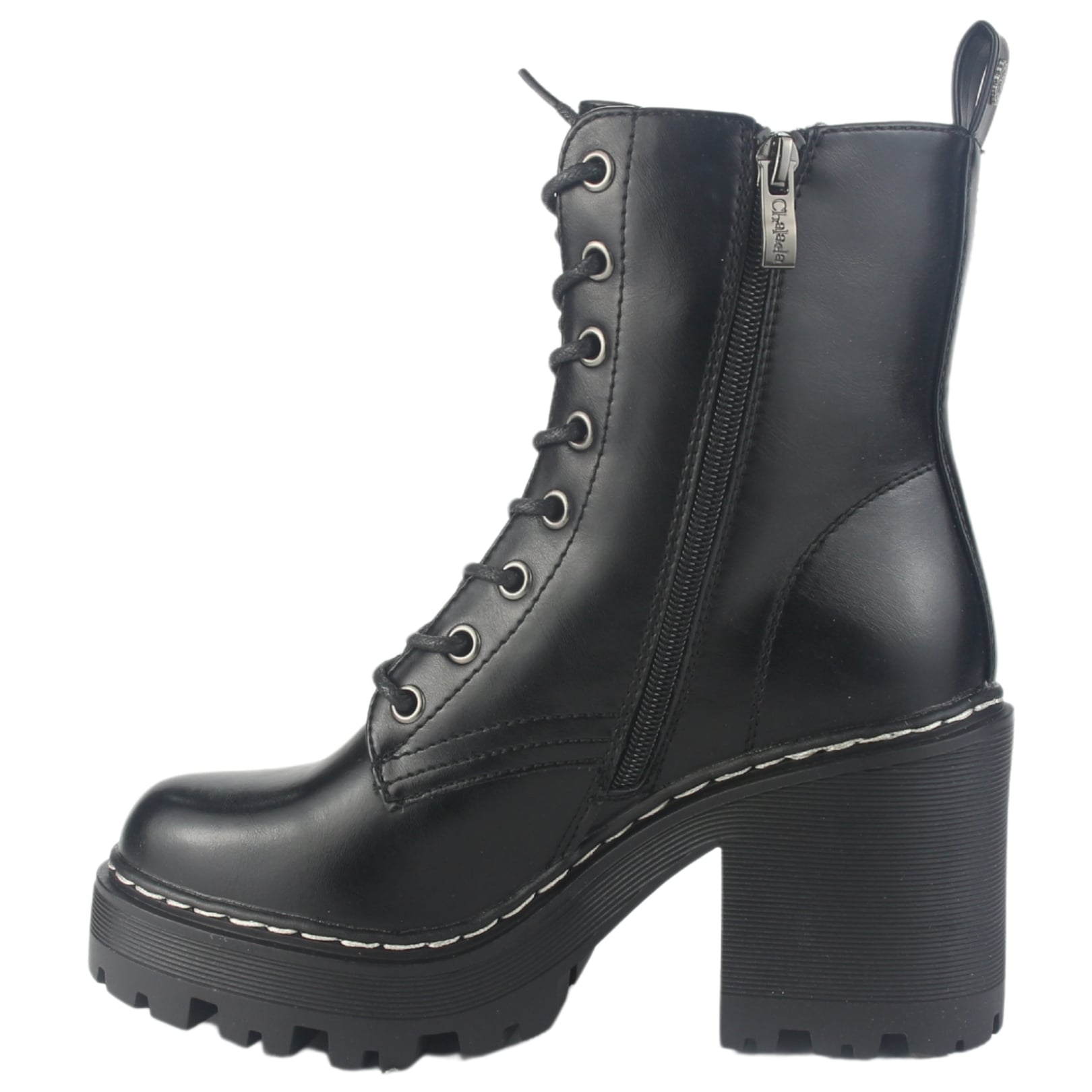 BOTIN CHALADA MUJER CALM-1 NEGRO MODA - 2