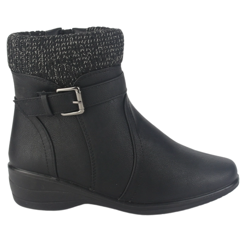BOTIN CHALADA MUJER CONFORT-4 NEGRO CASUAL