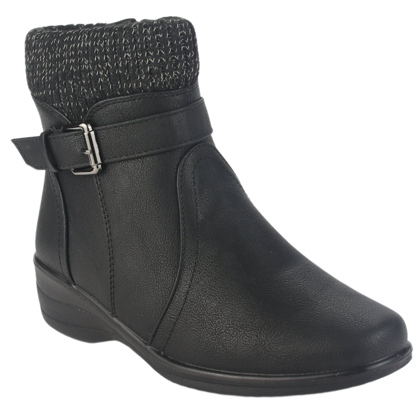 BOTIN CHALADA MUJER CONFORT-4 NEGRO CASUAL - 3