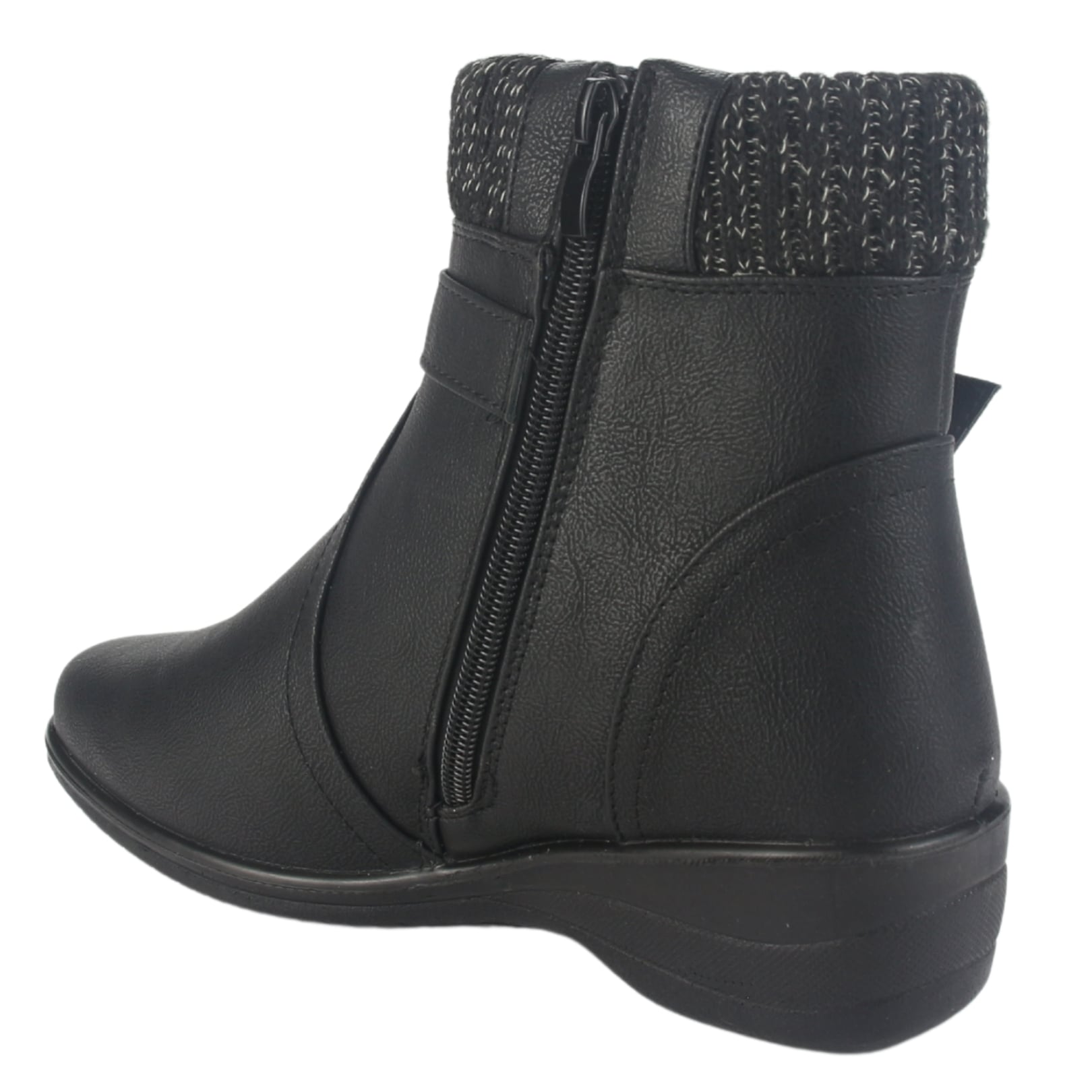 BOTIN CHALADA MUJER CONFORT-4 NEGRO CASUAL - 4