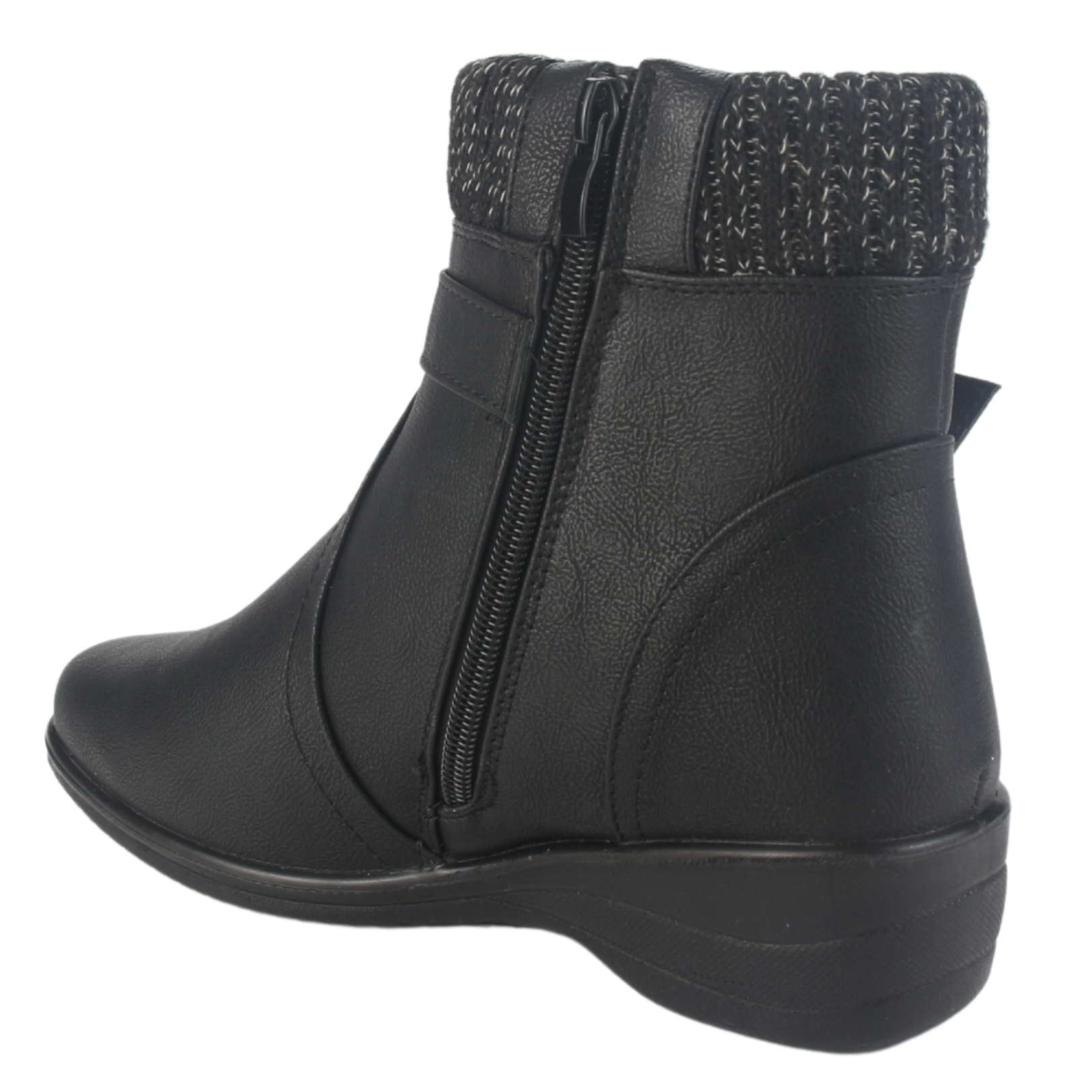 BOTIN CHALADA MUJER CONFORT-4 NEGRO CASUAL - 4