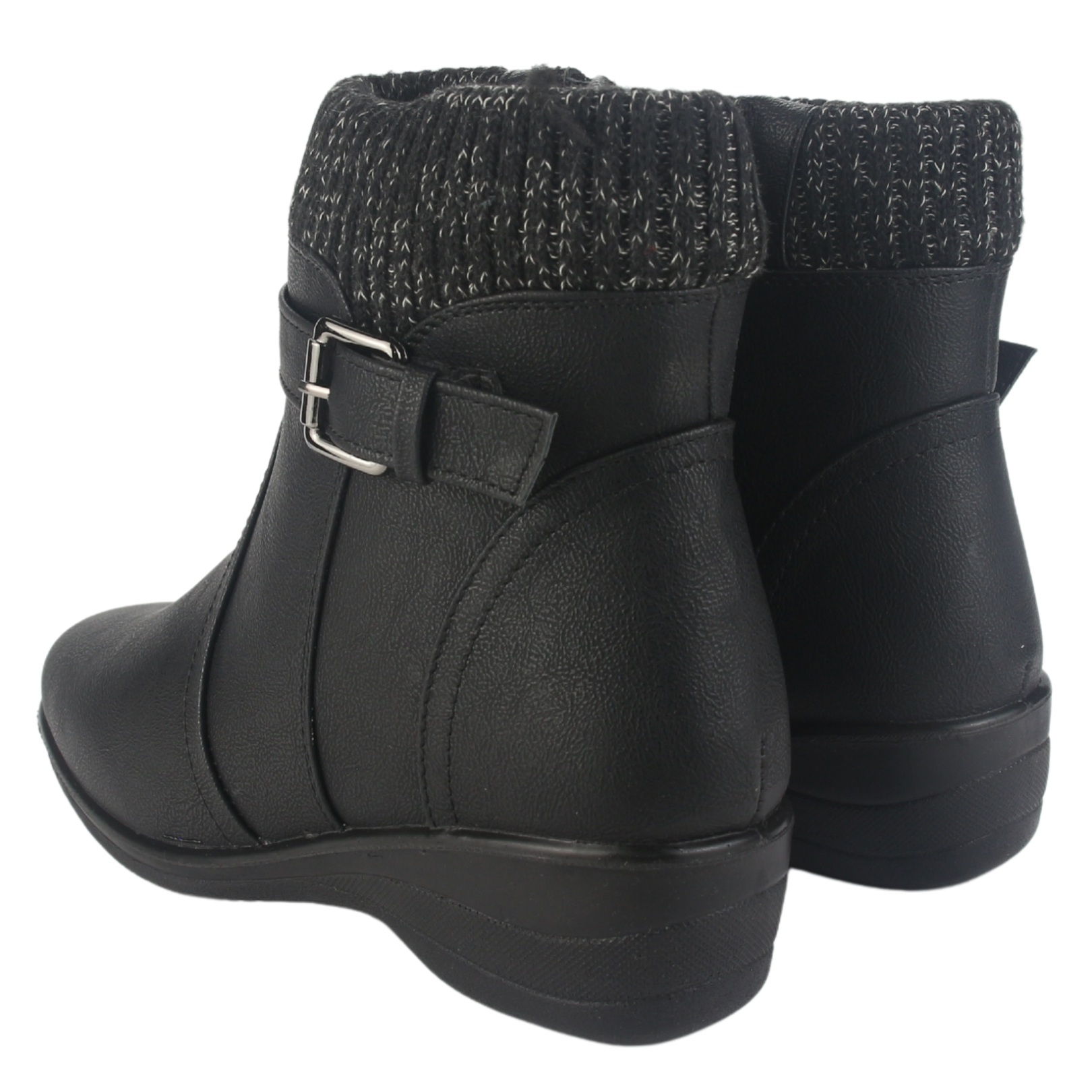 BOTIN CHALADA MUJER CONFORT-4 NEGRO CASUAL - 6