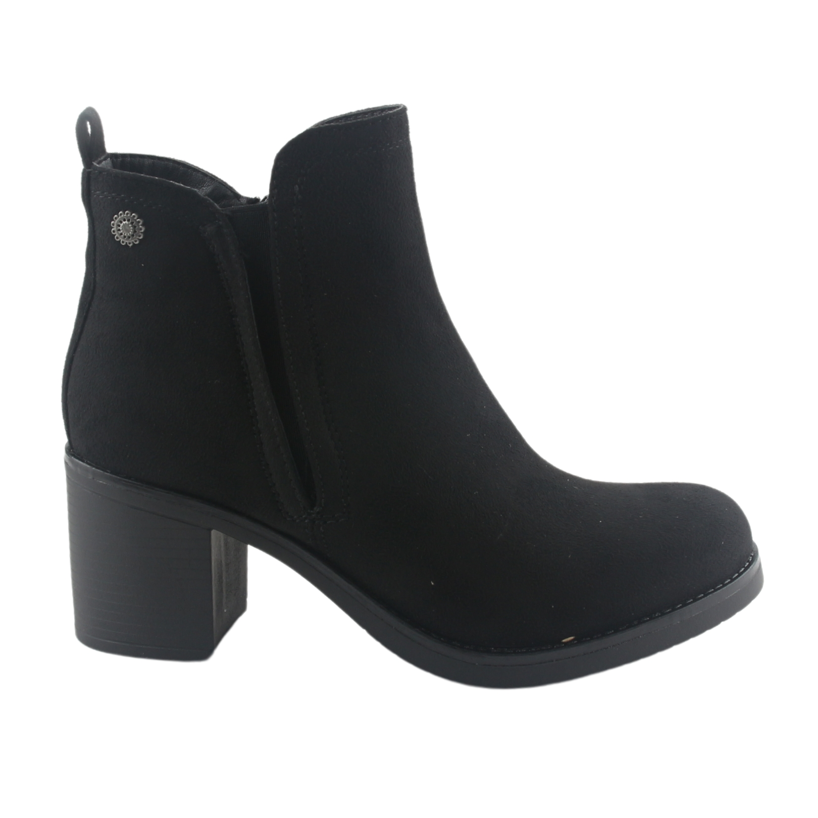 BOTÍN MUJER NEGRO CHALADA PRATA-1 MODA CASUAL - 1