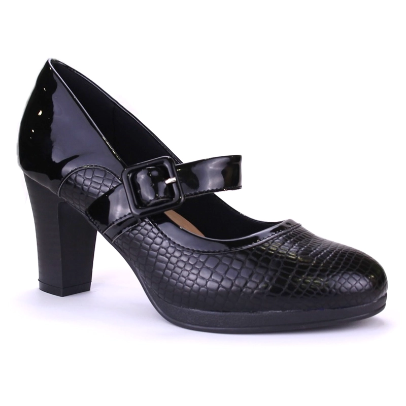 ZAPATO CHALADA MUJER DILLY-10 NEGRO FORMAL - 1