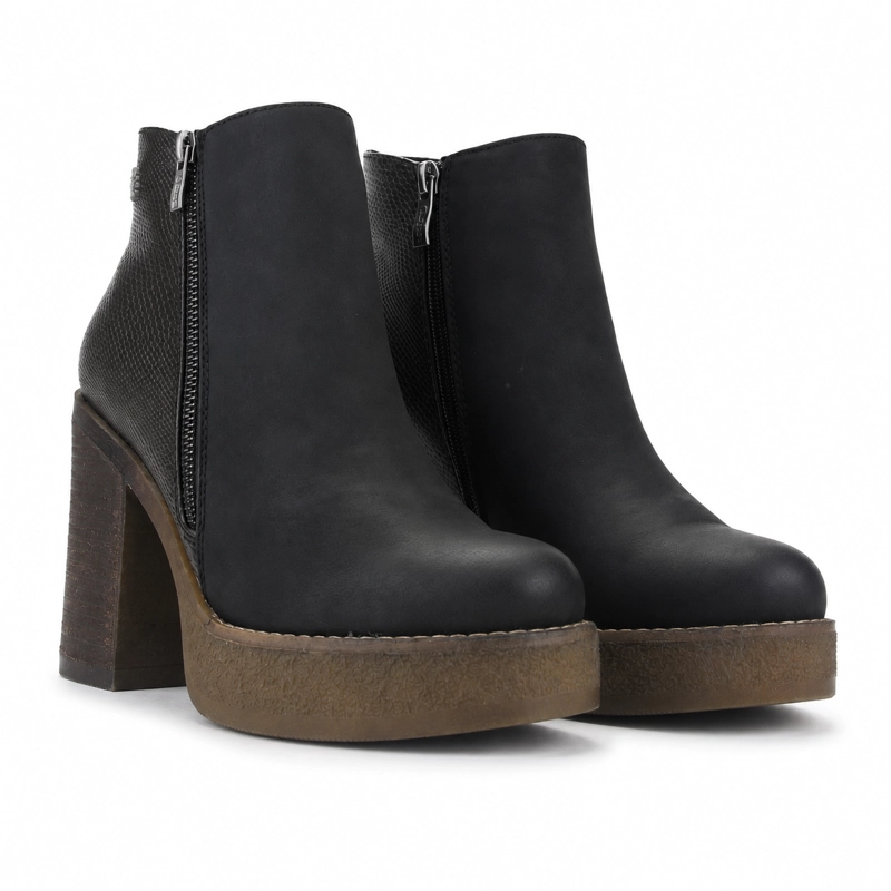 BOTIN CHALADA MUJER ELLA-1 NEGRO MODA - 5