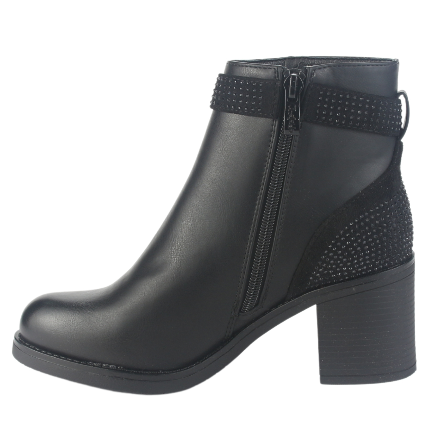 BOTIN CHALADA MUJER PRATA-2 NEGRO CASUAL - 2