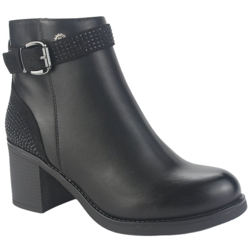BOTIN CHALADA MUJER PRATA-2 NEGRO CASUAL - 3