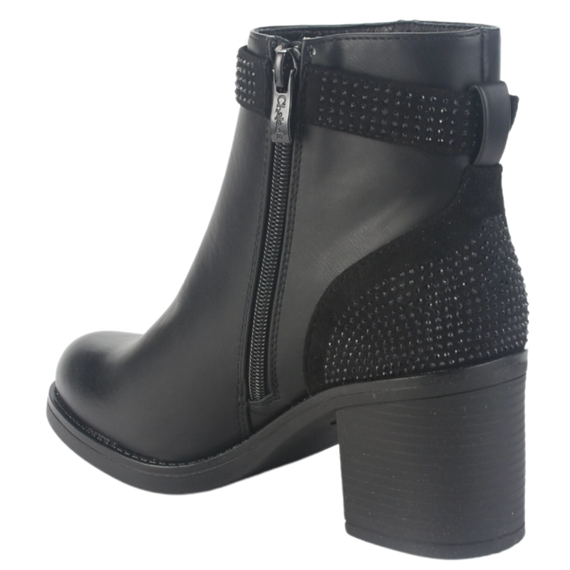 BOTIN CHALADA MUJER PRATA-2 NEGRO CASUAL - 4