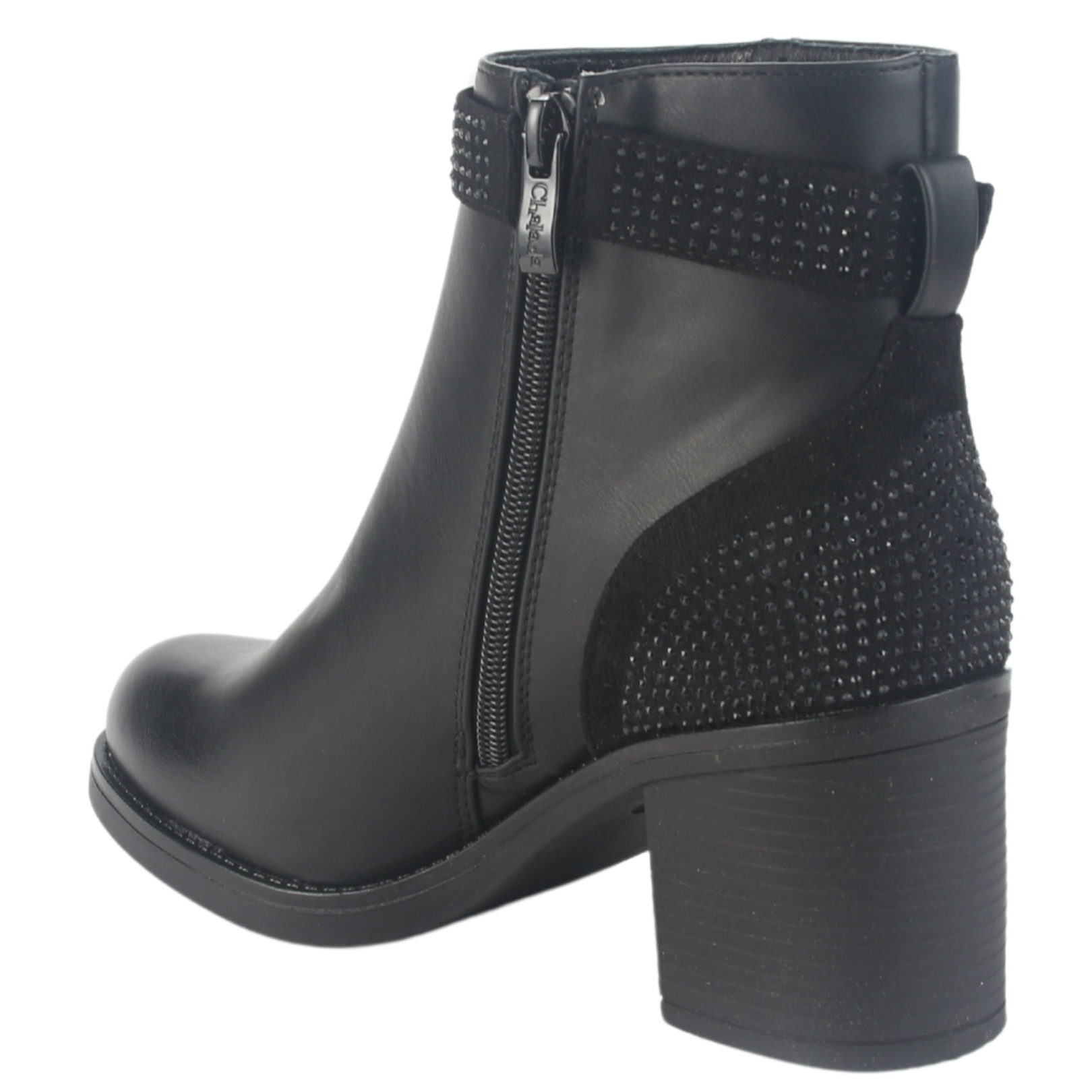 BOTIN CHALADA MUJER PRATA-2 NEGRO CASUAL - 4