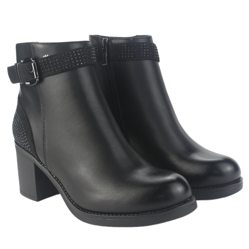 BOTIN CHALADA MUJER PRATA-2 NEGRO CASUAL - 5