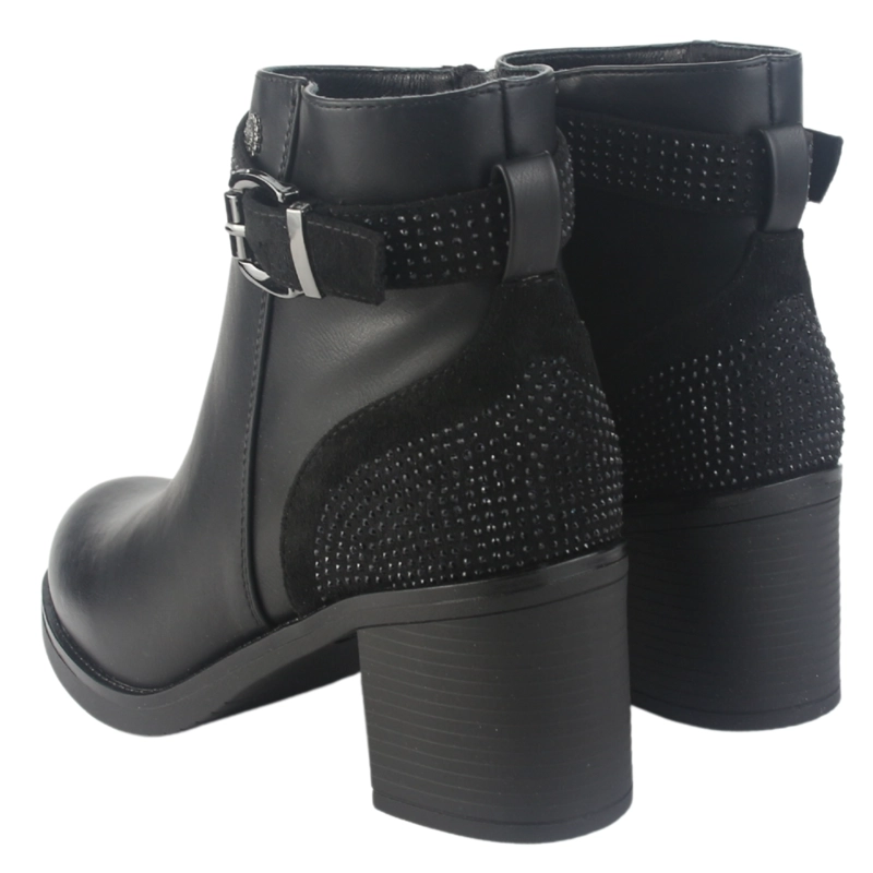 BOTIN CHALADA MUJER PRATA-2 NEGRO CASUAL - 6