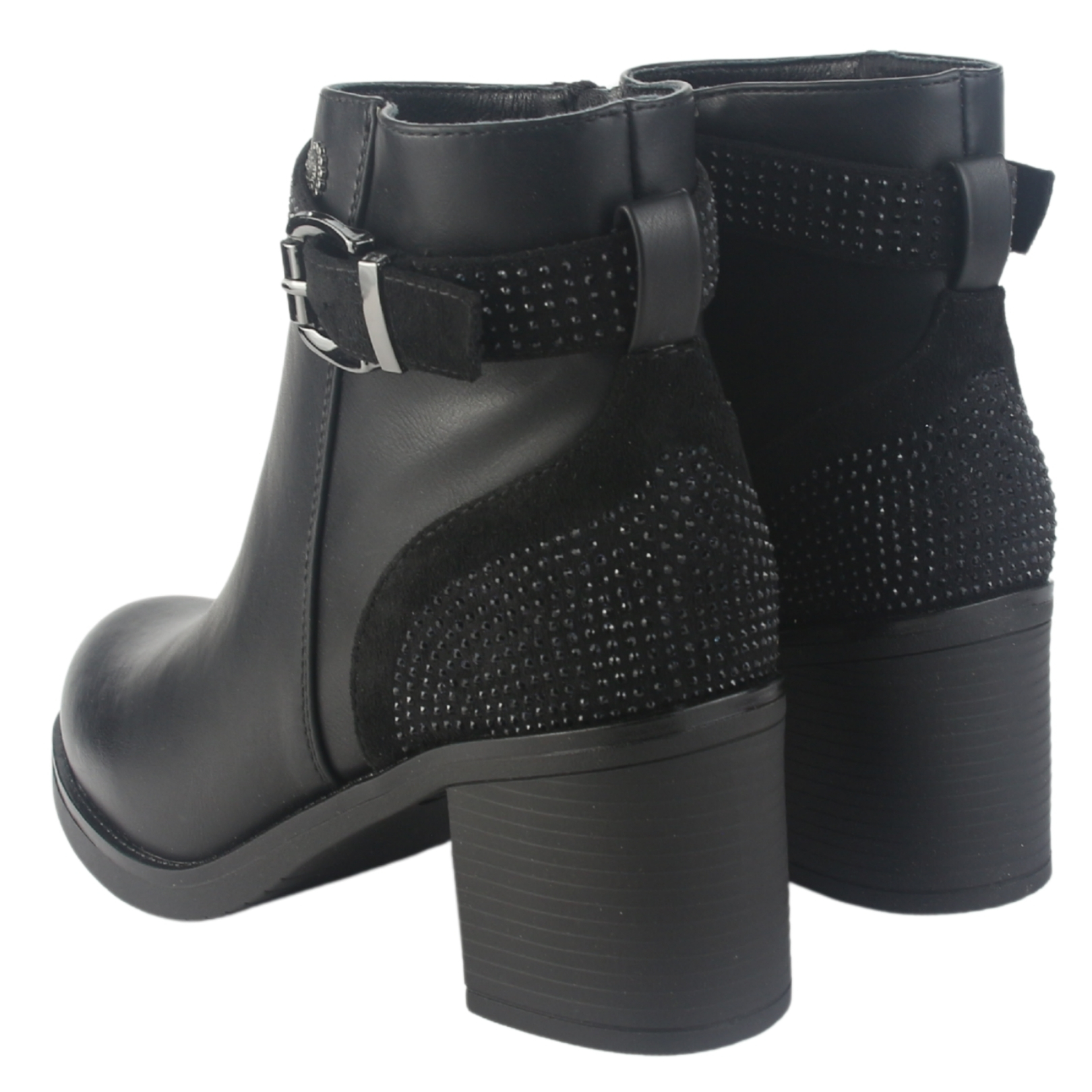 BOTIN CHALADA MUJER PRATA-2 NEGRO CASUAL - 6