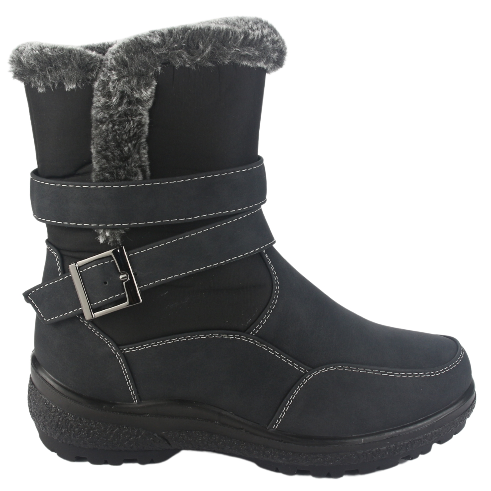 BOTIN CHALADA MUJER WINTER-7 NEGRO CASUAL - 1