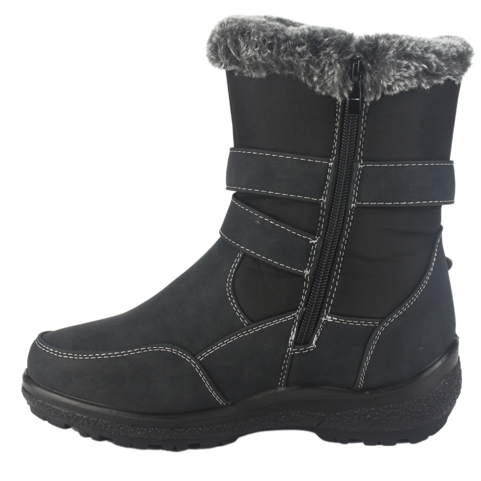 BOTIN CHALADA MUJER WINTER-7 NEGRO CASUAL - 2