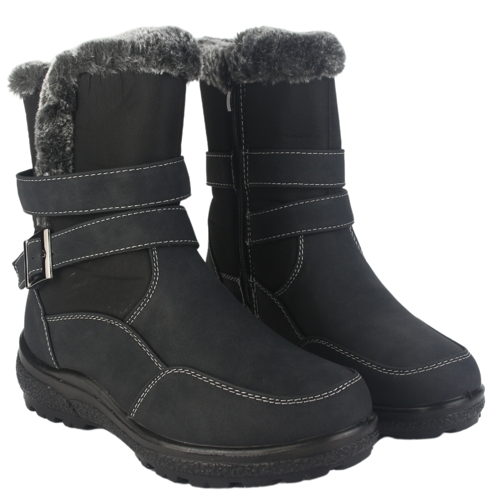BOTIN CHALADA MUJER WINTER-7 NEGRO CASUAL - 5