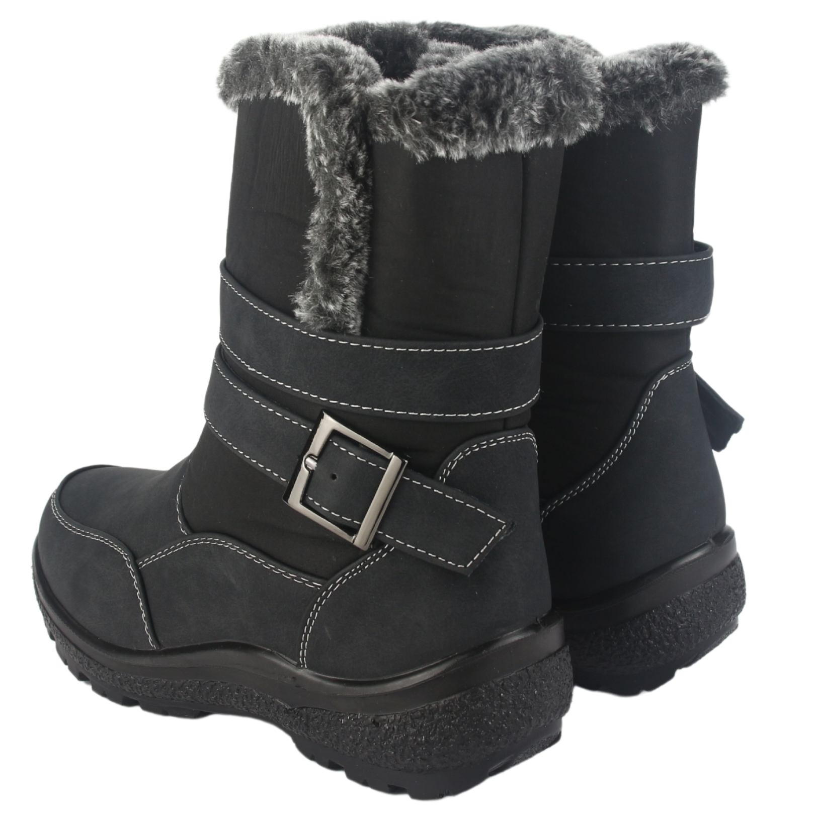 BOTIN CHALADA MUJER WINTER-7 NEGRO CASUAL - 6