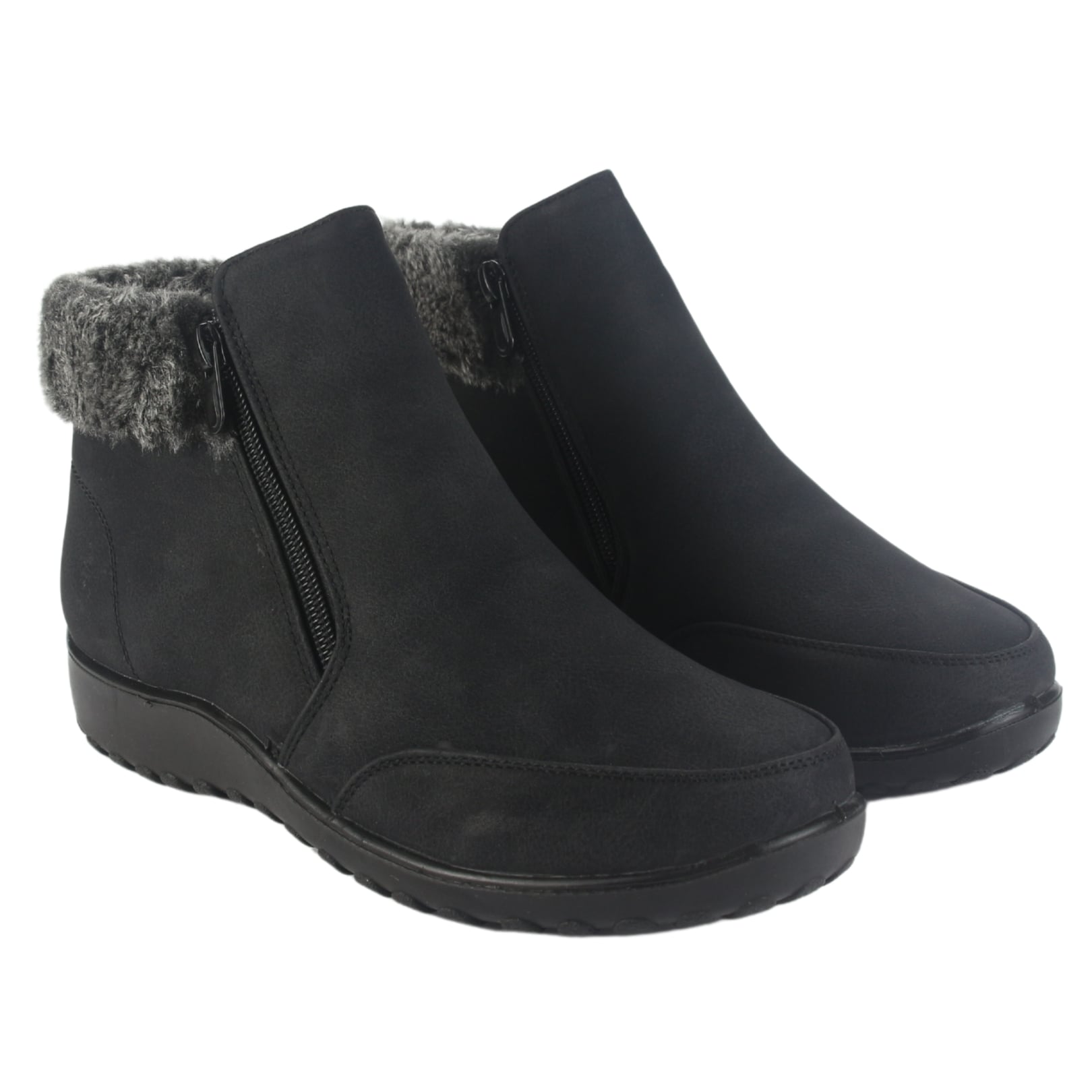 BOTIN CHALADA MUJER PUBA-1 NEGRO CASUAL - 5