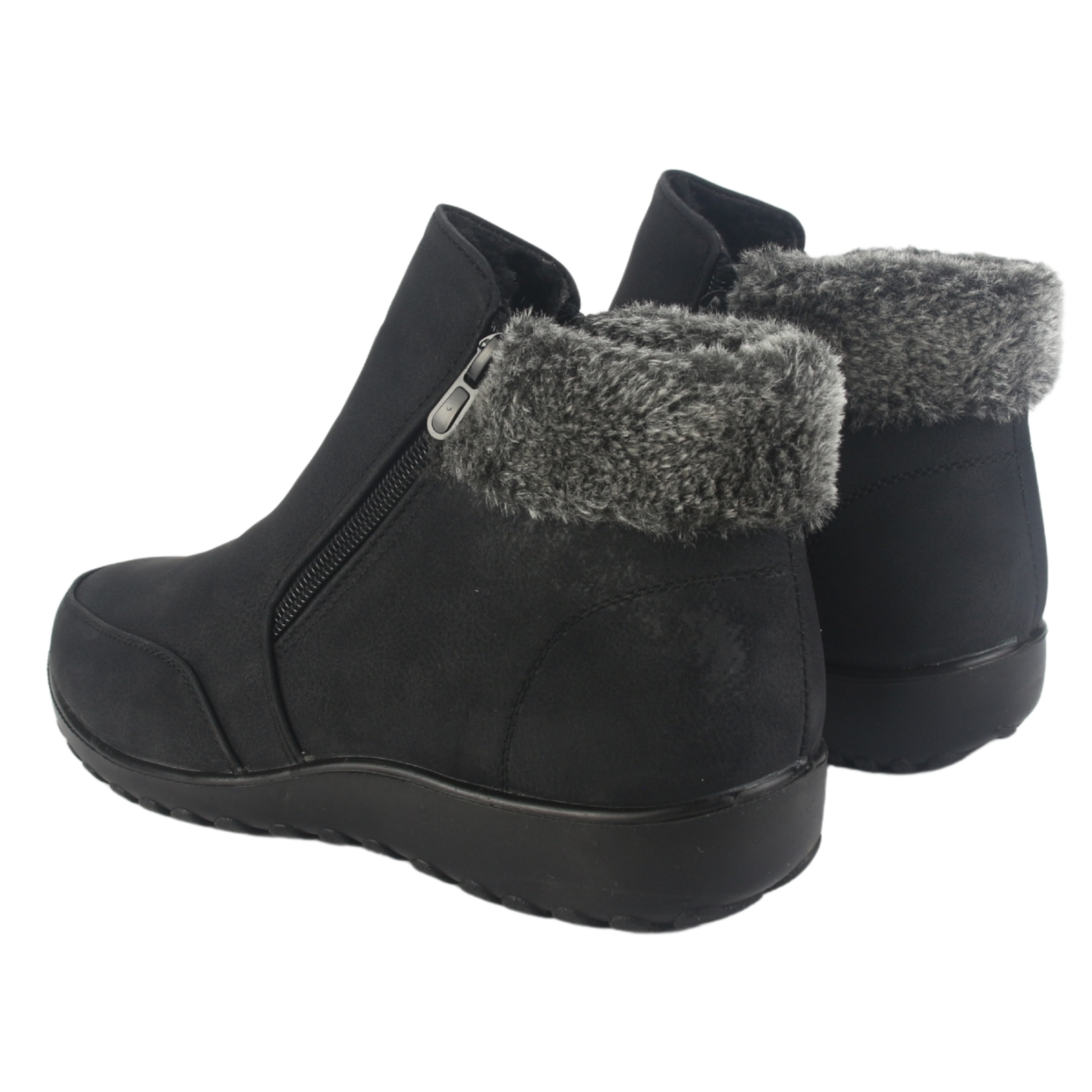 BOTIN CHALADA MUJER PUBA-1 NEGRO CASUAL - 6