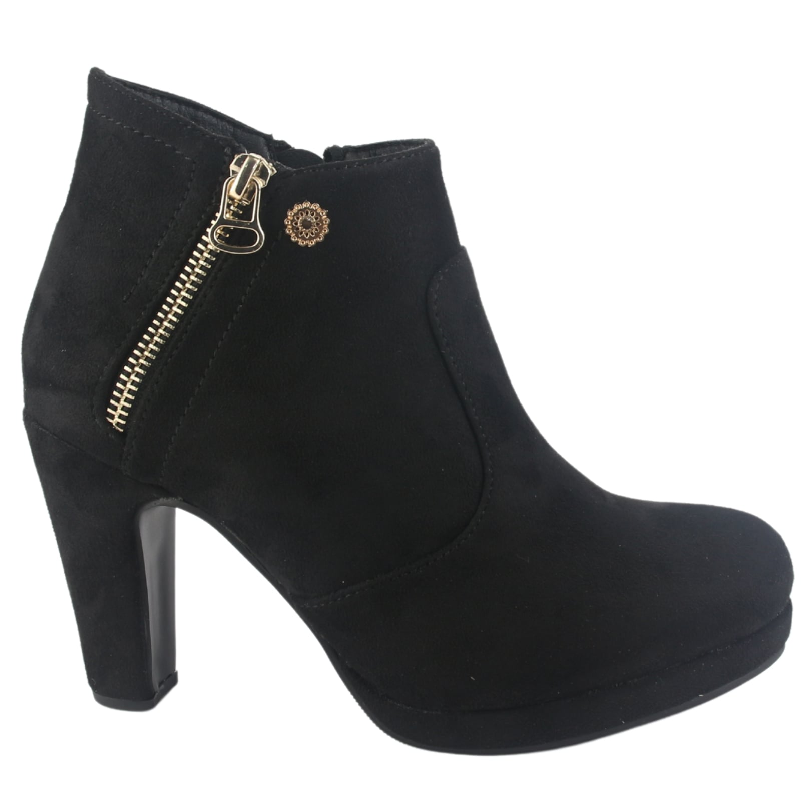 BOTIN CHALADA MUJER BAMBINA-3 NEGRO MODA - 1