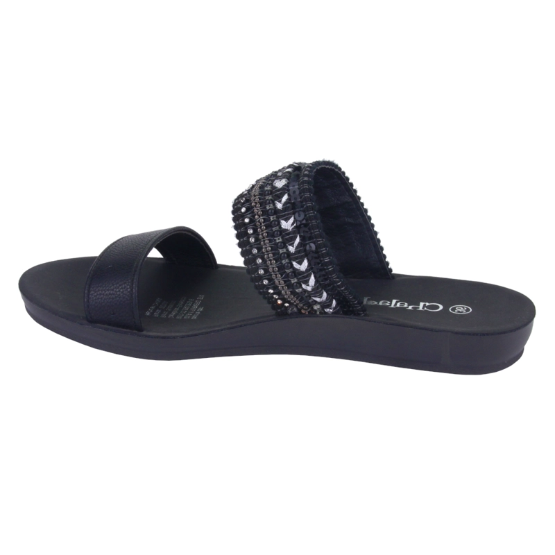 SANDALIAS MUJER CHALADA NEGRO QUANTA-2 MODA - 2
