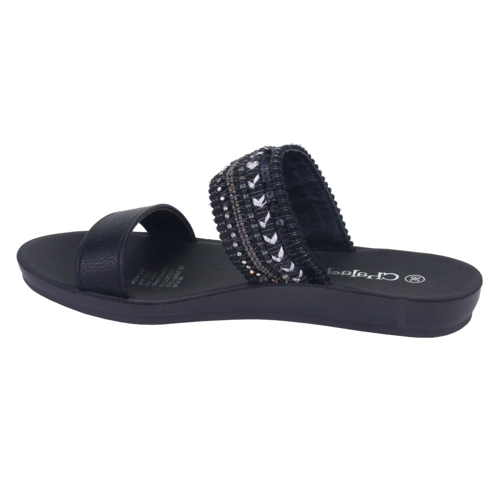 SANDALIAS MUJER CHALADA NEGRO QUANTA-2 MODA - 2