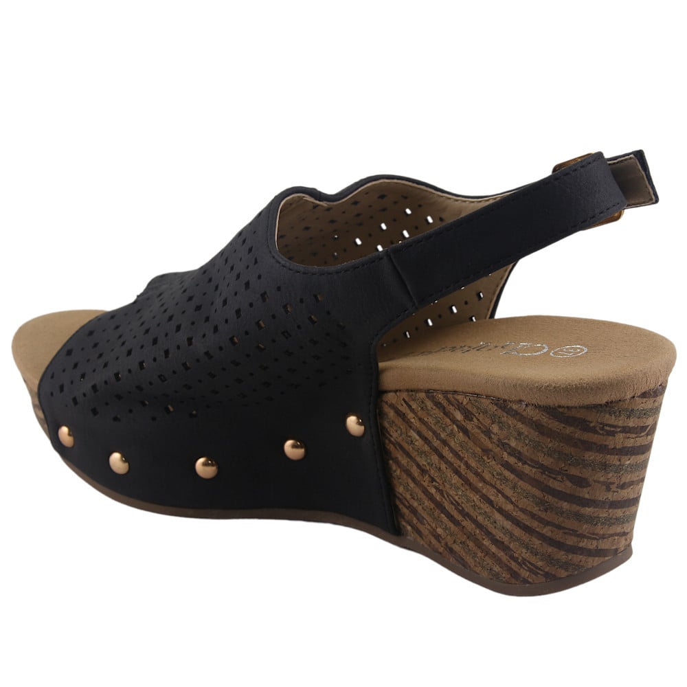 SANDALIAS MUJER CHALADA NEGRO PASCO-28 PLATAFORMA - 2