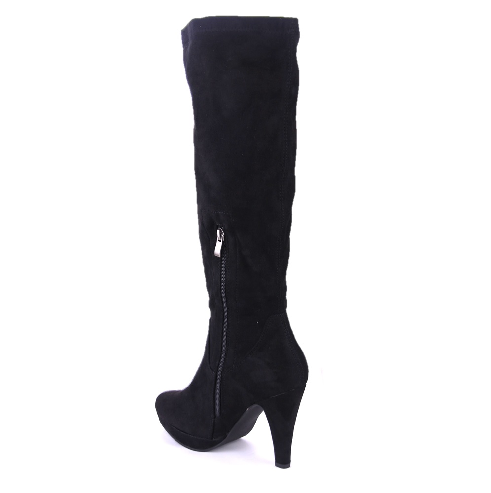 BOTA CHALADA MUJER PLATAFORM-7 NEGRO MODA - 2