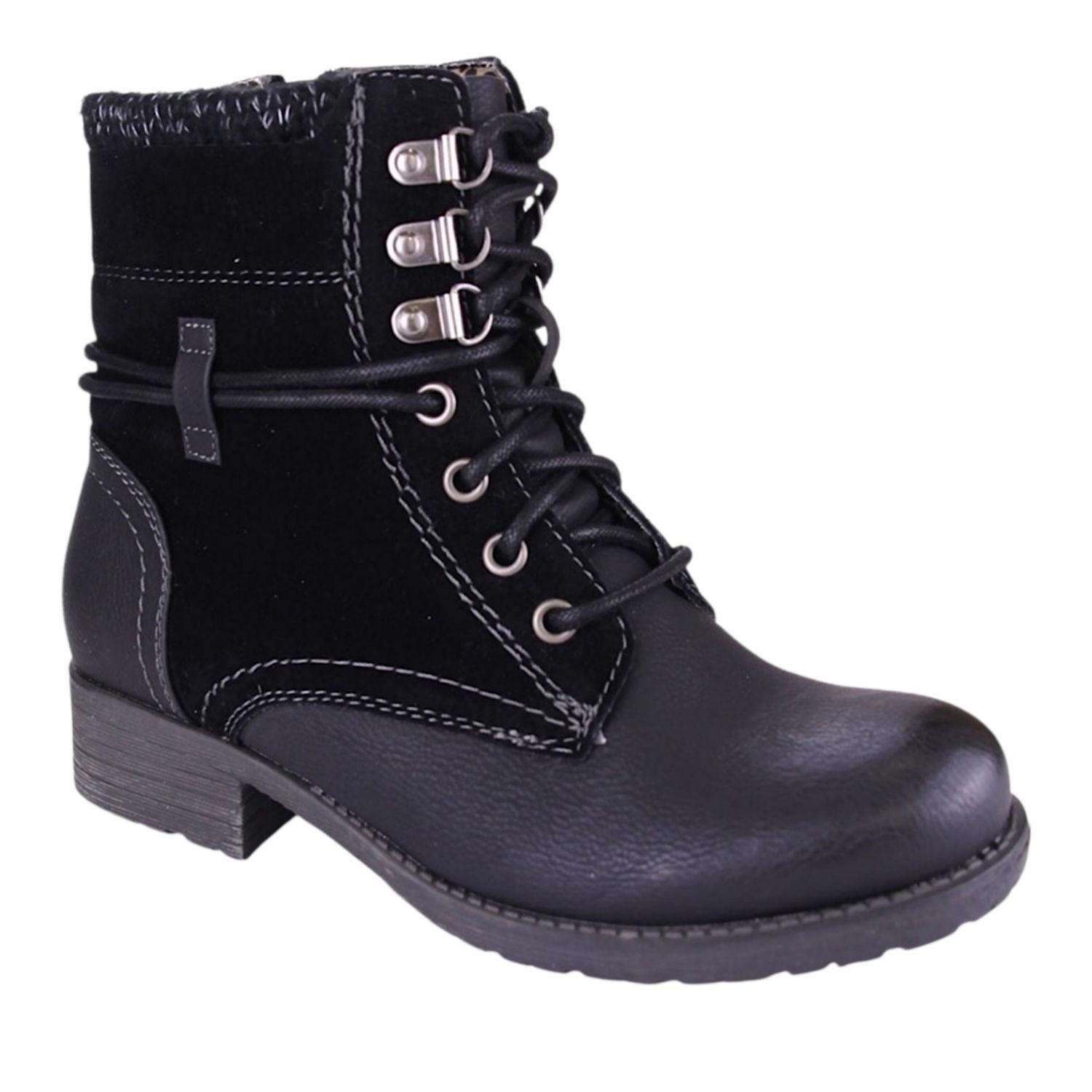 BOTIN CHALADA MUJER ARMY-30 NEGRO CASUAL - 1