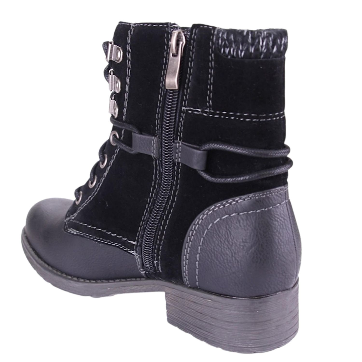 BOTIN CHALADA MUJER ARMY-30 NEGRO CASUAL - 2