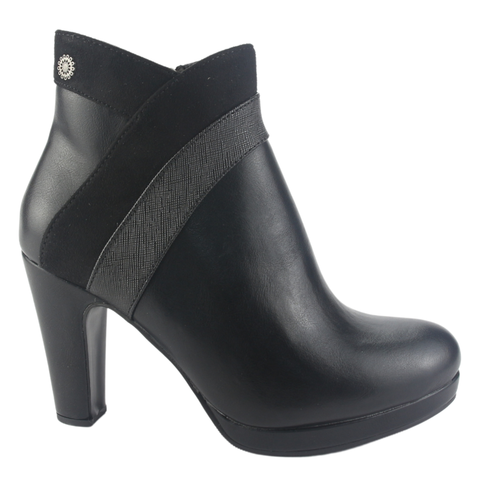 BOTIN CHALADA MUJER BAMBINA-5 NEGRO MODA - 1