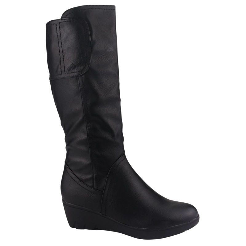 BOTA CHALADA MUJER TANDA-5 NEGRO CASUAL - 1