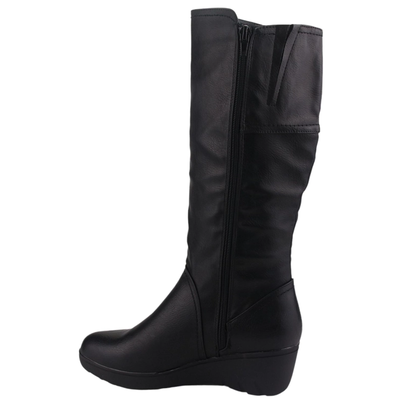 BOTA CHALADA MUJER TANDA-5 NEGRO CASUAL - 2