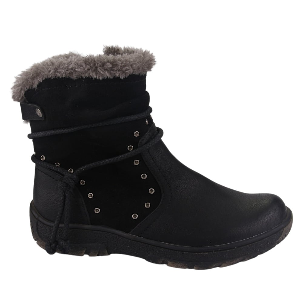 BOTIN CHALADA MUJER QUAL-1 NEGRO COMFORT - 1