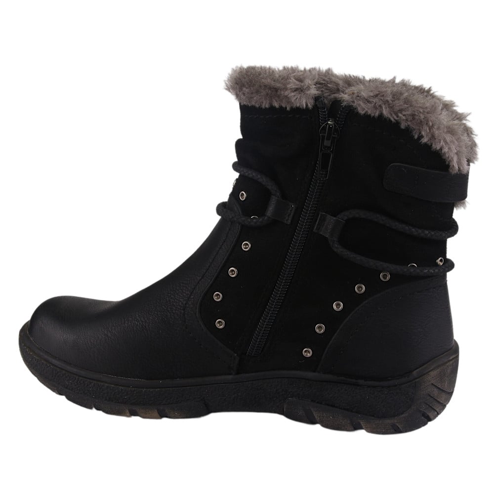 BOTIN CHALADA MUJER QUAL-1 NEGRO COMFORT - 2