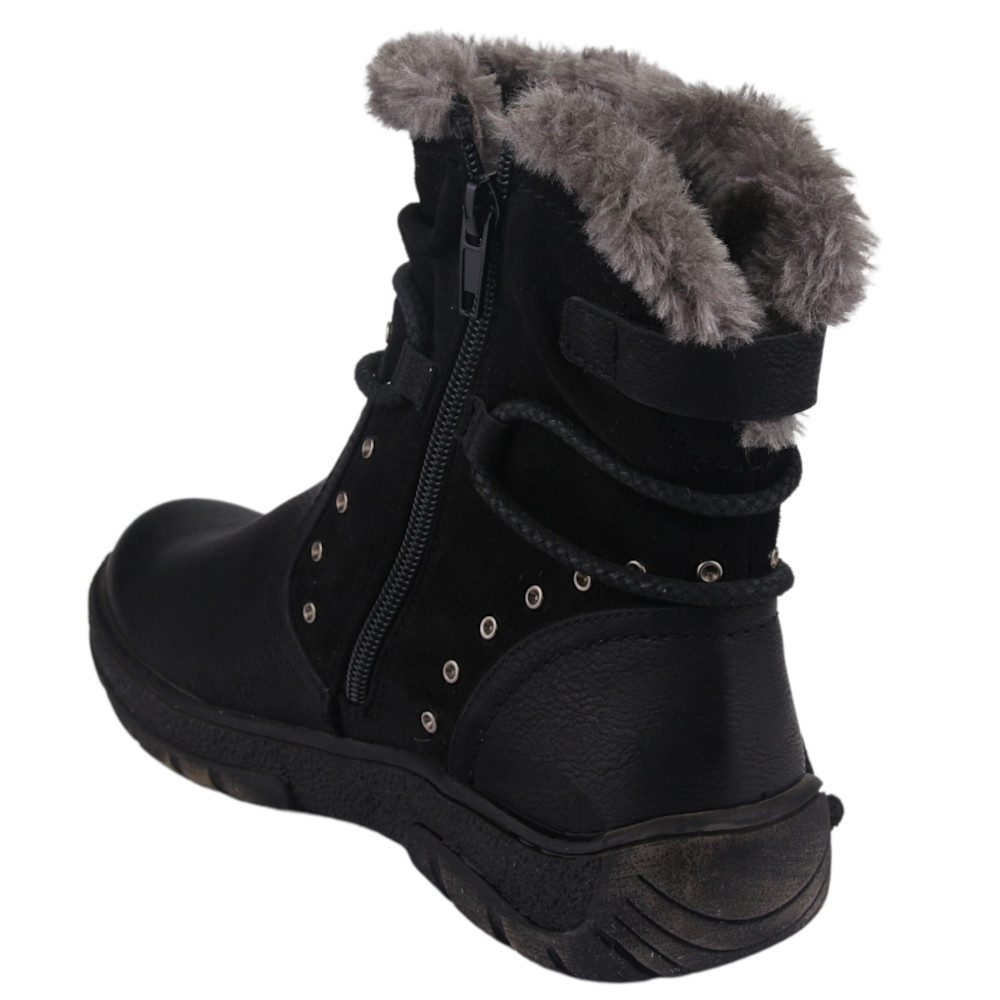 BOTIN CHALADA MUJER QUAL-1 NEGRO COMFORT - 4