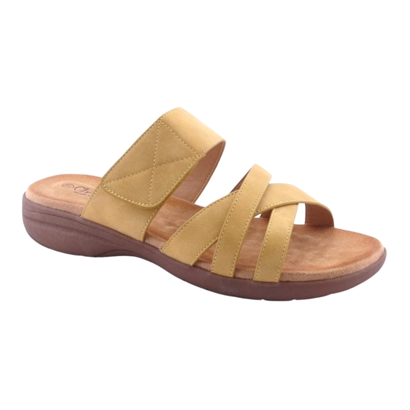 SANDALIAS MUJER CHALADA MOSTAZA GIGO-5 MODA - 1