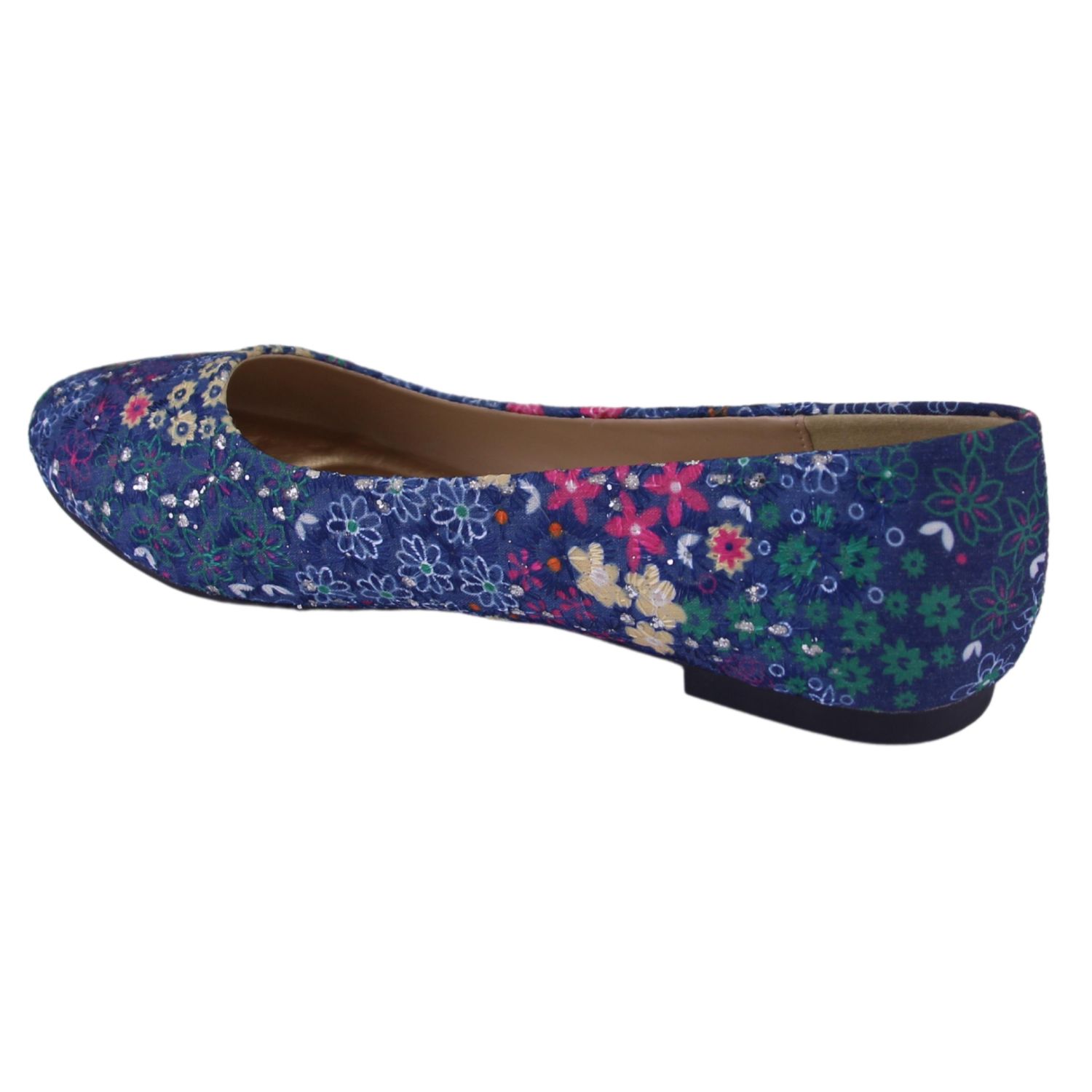 BALLERINA CHALADA MUJER NATHAN-6 AZUL CASUAL - 2