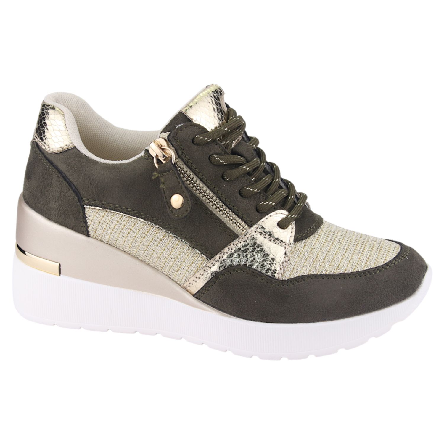 ZAPATILLAS MUJER CHALADA URBANAS VERDE BOLDEN-5 - 1