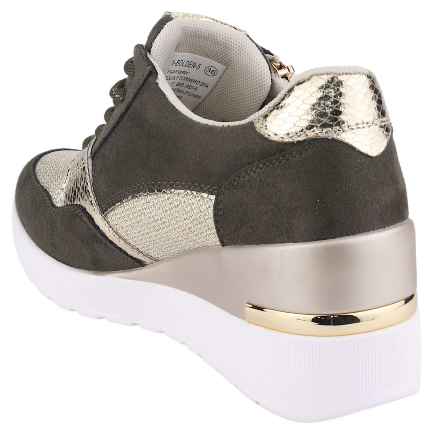 ZAPATILLAS MUJER CHALADA URBANAS VERDE BOLDEN-5 - 4